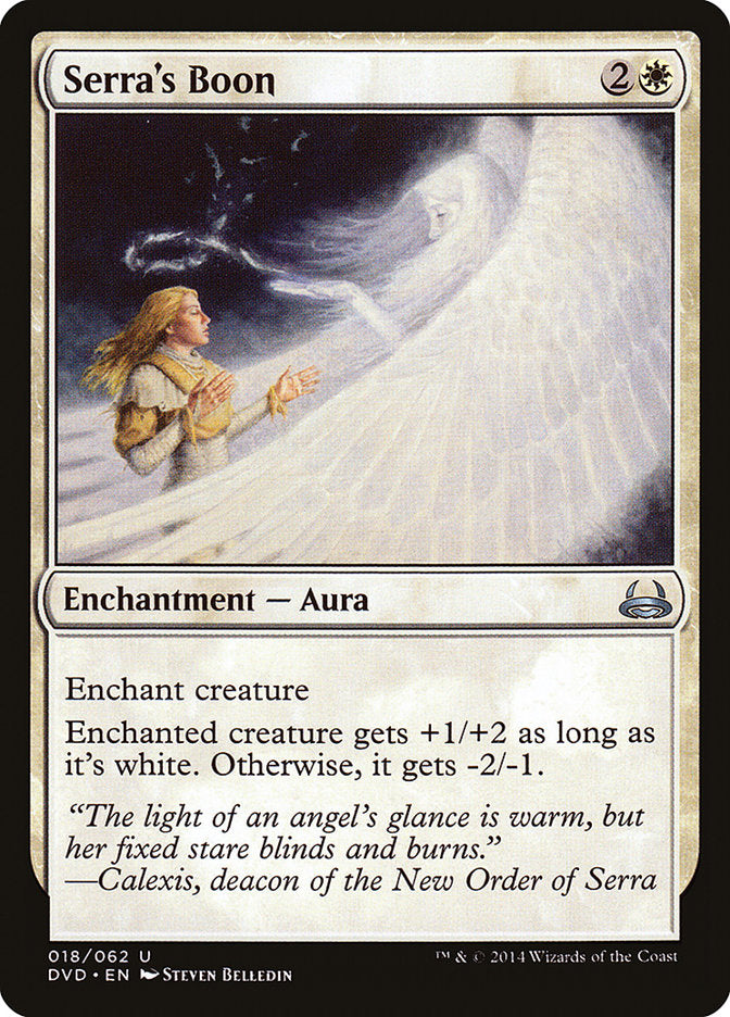 Serra's Boon (18) [Duel Decks: Anthology]