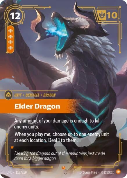 Image for Elder Dragon (118/219) [Unleashed] - Riftbound: League of Legends Trading Card Game