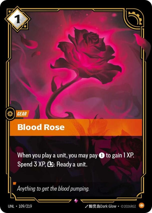 Image for Blood Rose (109/219) [Unleashed] - Riftbound: League of Legends Trading Card Game