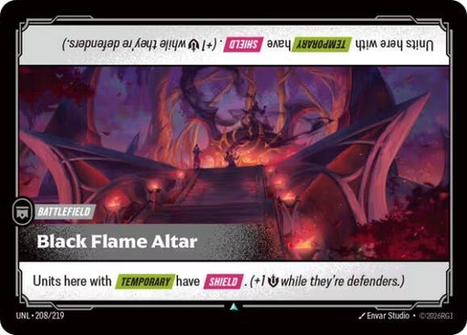 Image for Black Flame Altar (208/219) [Unleashed] - Riftbound: League of Legends Trading Card Game
