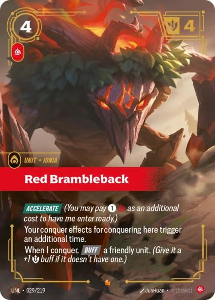 Image for Red Brambleback (029/219) [Unleashed] - Riftbound: League of Legends Trading Card Game