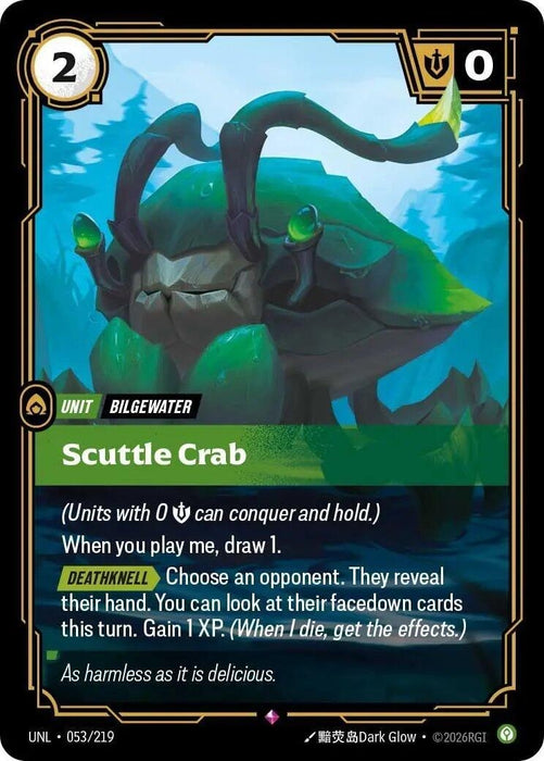 Image for Scuttle Crab (053/219) [Unleashed] - Riftbound: League of Legends Trading Card Game