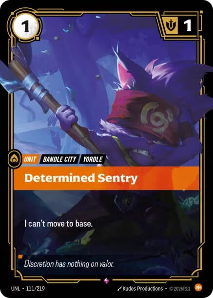 Image for Determined Sentry (111/219) [Unleashed] - Riftbound: League of Legends Trading Card Game