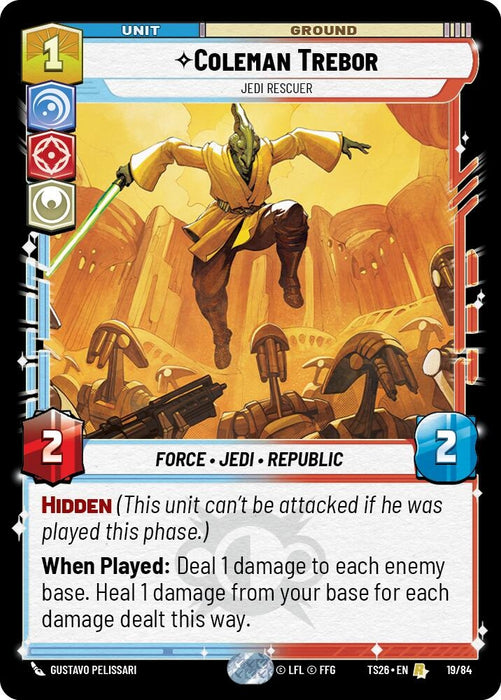 Image for Coleman Trebor - Jedi Rescuer (19/84) [Twin Suns] - Star Wars: Unlimited
