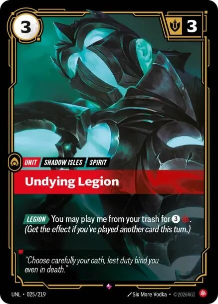 Image for Undying Legion (025/219) [Unleashed] - Riftbound: League of Legends Trading Card Game