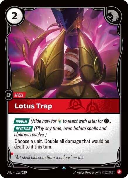 Image for Lotus Trap (013/219) [Unleashed] - Riftbound: League of Legends Trading Card Game