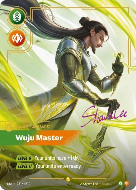 Image for Master Yi - Wuju Master (Signature) (231*/219) [Unleashed] - Riftbound: League of Legends Trading Card Game
