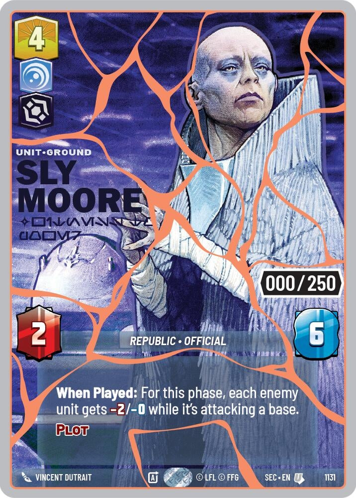 Image for Sly Moore - Witness to Power (Serialized) (Rose Gold) (1131) [Secrets of Power] - Star Wars: Unlimited