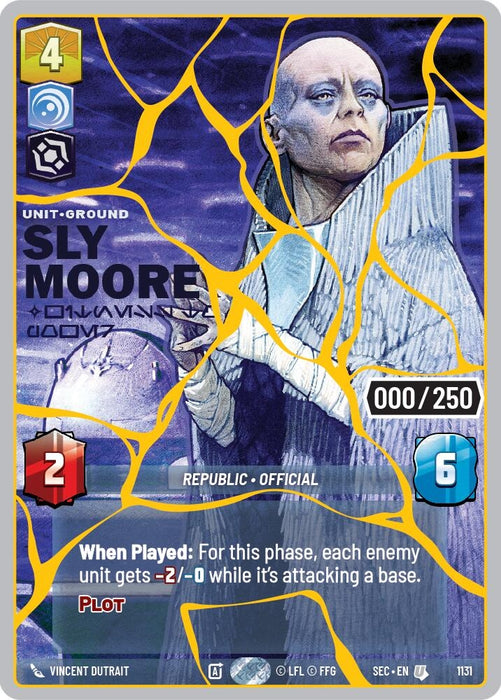 Image for Sly Moore - Witness to Power (Serialized) (Gold) (1131) [Secrets of Power] - Star Wars: Unlimited