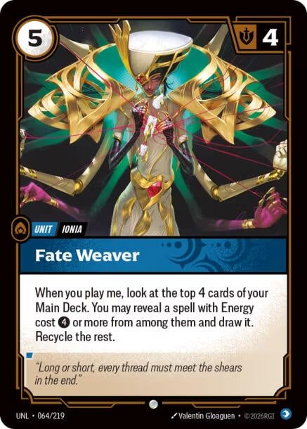 Image for Fate Weaver (064/219) [Unleashed] - Riftbound: League of Legends Trading Card Game