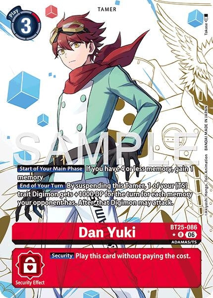 Image for Dan Yuki (Alternate Art) (BT25-086 R) [Dual Revolution] - Digimon Card Game