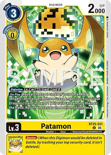 Image for Patamon (BT25-031 U) [Dual Revolution] - Digimon Card Game