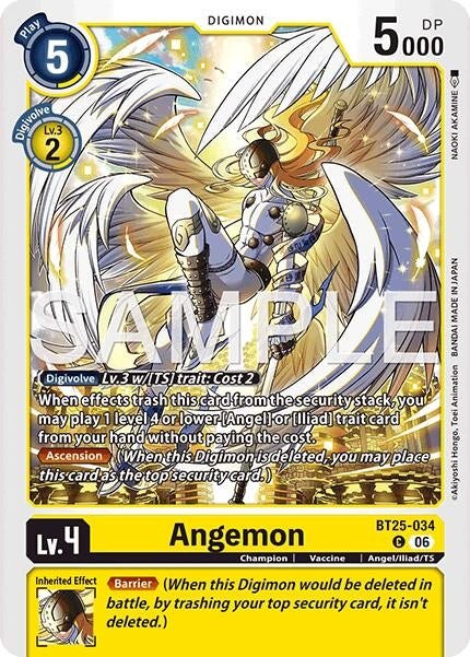 Image for Angemon (BT25-034 C) [Dual Revolution] - Digimon Card Game