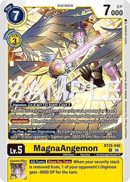 Image for MagnaAngemon (BT25-040 U) [Dual Revolution] - Digimon Card Game
