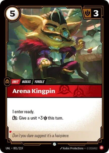 Image for Arena Kingpin (001/219) [Unleashed] - Riftbound: League of Legends Trading Card Game