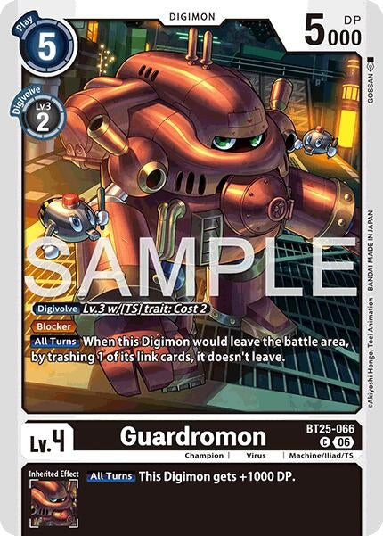 Image for Guardromon (BT25-066 C) [Dual Revolution] - Digimon Card Game