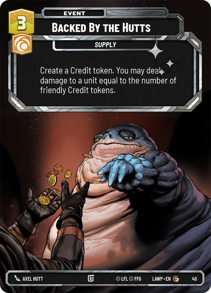 Image for Backed by the Hutts (Foil) (40) [A Lawless Time: Weekly Play Promos] {LAW-WPP} - Star Wars: Unlimited
