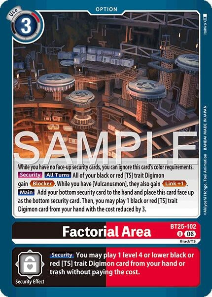 Image for Factorial Area (BT25-102 U) [Dual Revolution] - Digimon Card Game