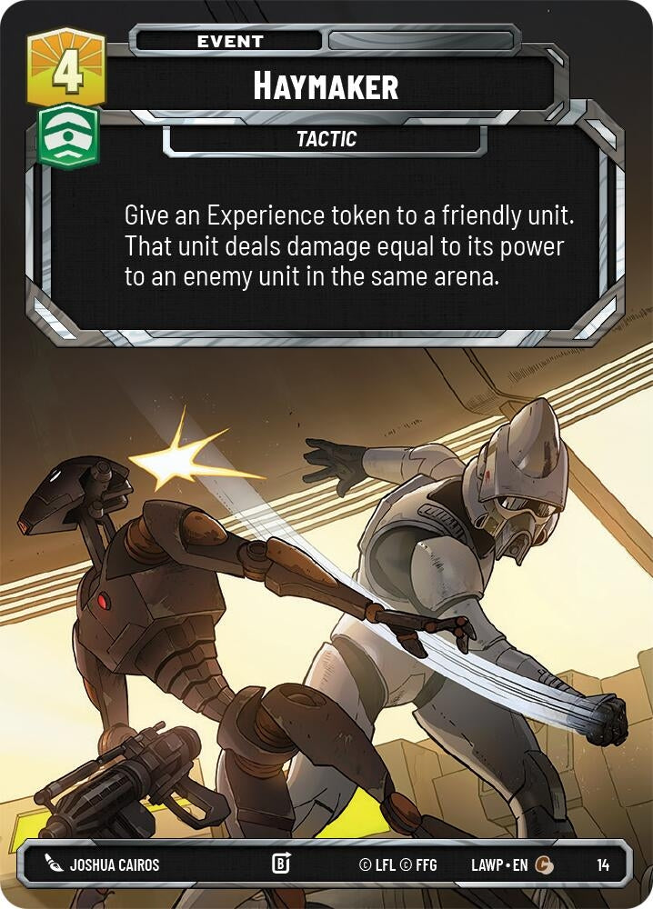 Image for Haymaker (14) [A Lawless Time: Weekly Play Promos] {LAW-WPP} - Star Wars: Unlimited