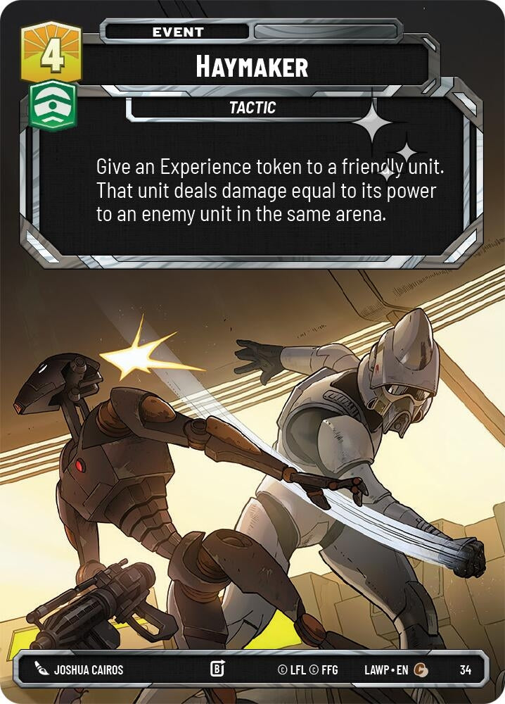 Image for Haymaker (Foil) (34) [A Lawless Time: Weekly Play Promos] {LAW-WPP} - Star Wars: Unlimited