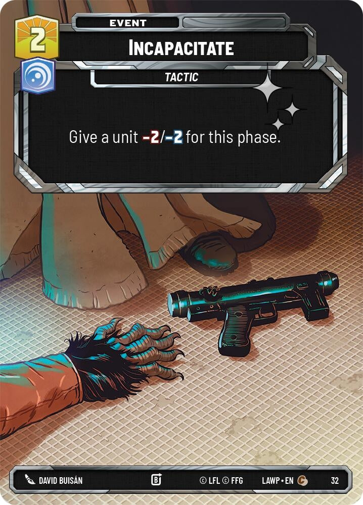 Image for Incapacitate (Foil) (32) [A Lawless Time: Weekly Play Promos] {LAW-WPP} - Star Wars: Unlimited