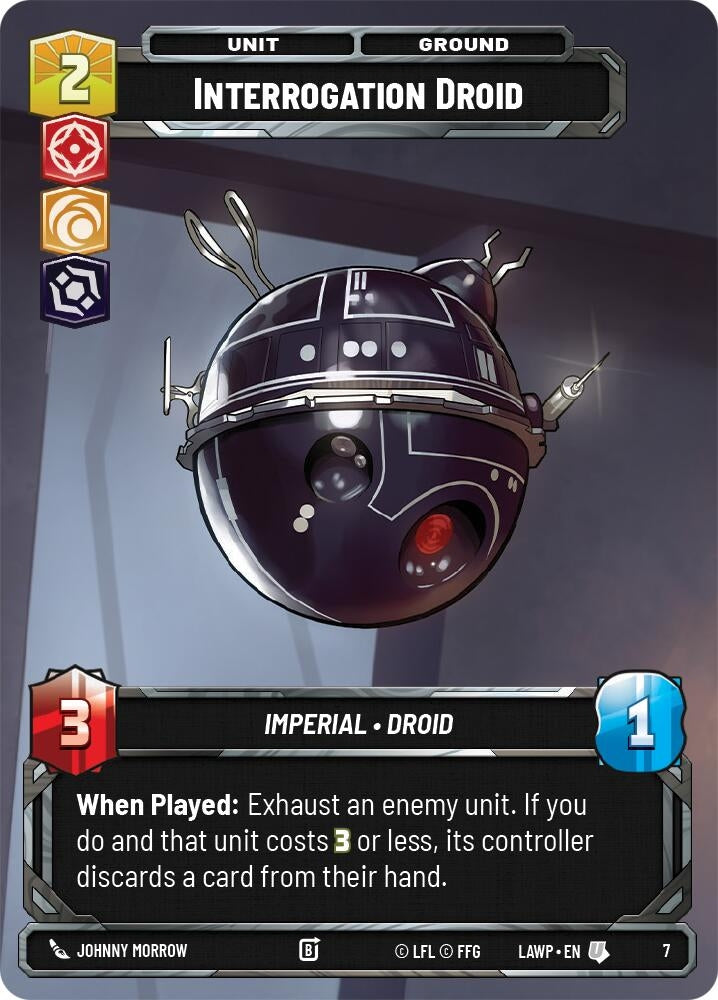 Image for Interrogation Droid (7) [A Lawless Time: Weekly Play Promos] {LAW-WPP} - Star Wars: Unlimited