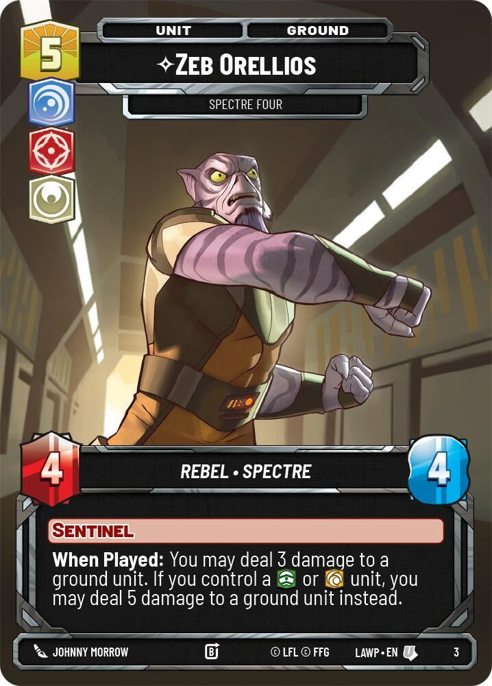 Image for Zeb Orellios - Spectre Four (3) [A Lawless Time: Weekly Play Promos] {LAW-WPP} - Star Wars: Unlimited