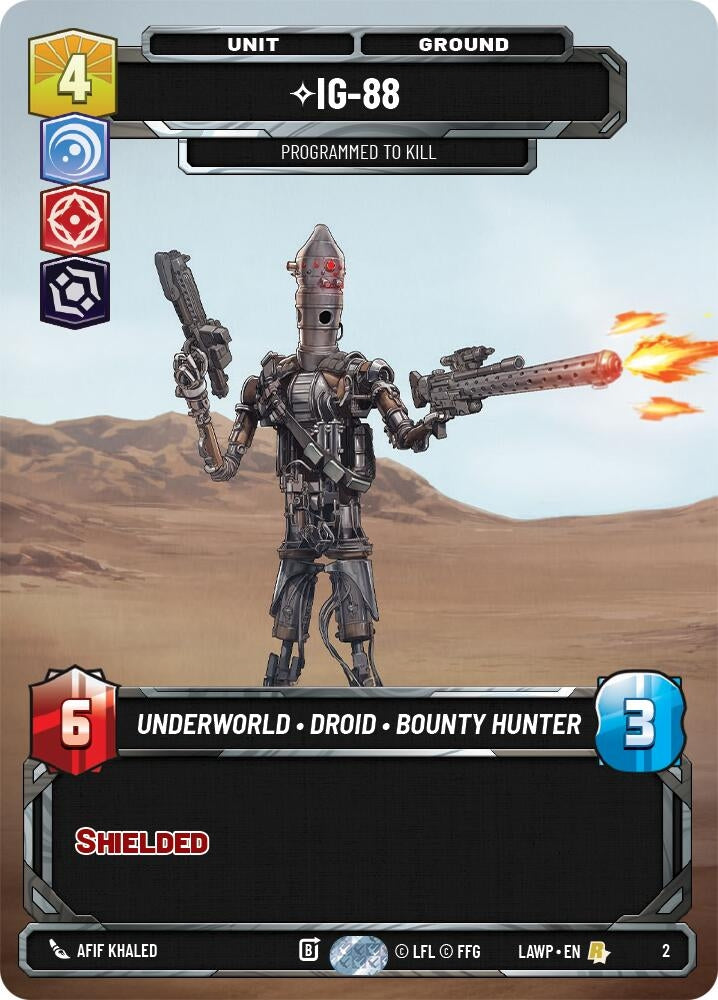 Image for IG-88 - Programmed to Kill (2) [A Lawless Time: Weekly Play Promos] {LAW-WPP} - Star Wars: Unlimited