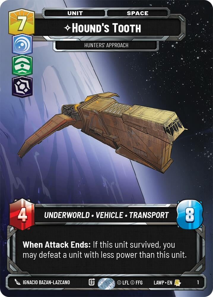 Image for Hound's Tooth - Hunters' Approach (1) [A Lawless Time: Weekly Play Promos] {LAW-WPP} - Star Wars: Unlimited