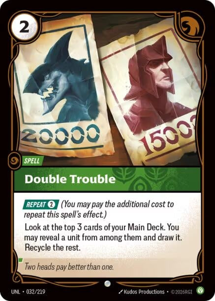 Image for Double Trouble (032/219) [Unleashed] - Riftbound: League of Legends Trading Card Game