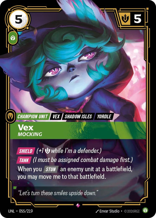 Image for Vex - Mocking (055/219) [Unleashed] - Riftbound: League of Legends Trading Card Game