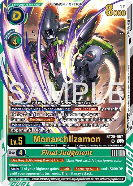 Image for Monarchlizamon // Final Judgement (BT25-057 UR) [Dual Revolution] - Digimon Card Game