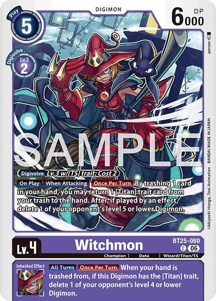 Image for Witchmon (BT25-080 C) [Dual Revolution] - Digimon Card Game