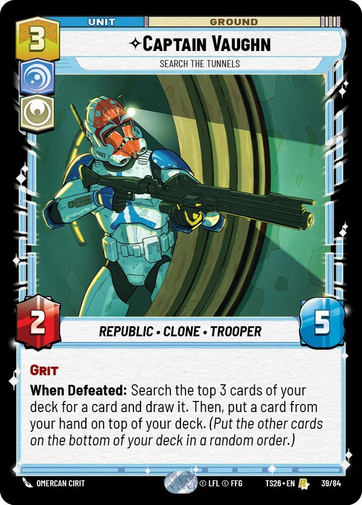 Image for Captain Vaughn - Search the Tunnels (39/84) [Twin Suns] - Star Wars: Unlimited