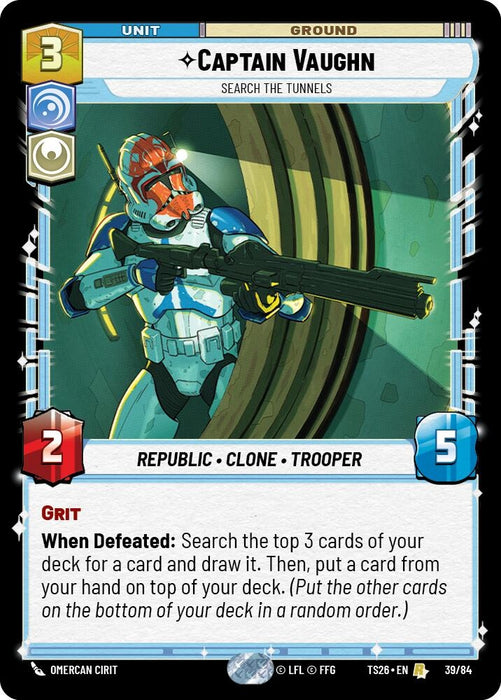 Image for Captain Vaughn - Search the Tunnels (39/84) [Twin Suns] - Star Wars: Unlimited