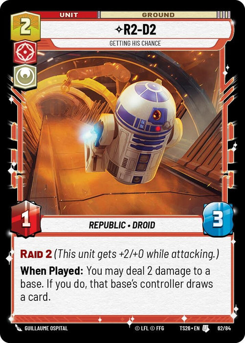 Image for R2-D2 - Getting His Chance (62/84) [Twin Suns] - Star Wars: Unlimited