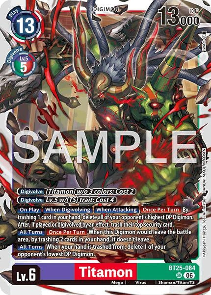 Image for Titamon (BT25-084 SR) [Dual Revolution] - Digimon Card Game
