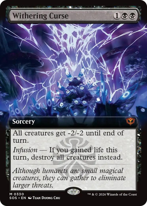 Image for Withering Curse (Extended Art) (330) [Secrets of Strixhaven] - Magic: The Gathering