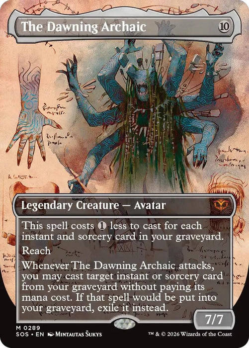 Image for The Dawning Archaic (Borderless) (289) [Secrets of Strixhaven] - Magic: The Gathering