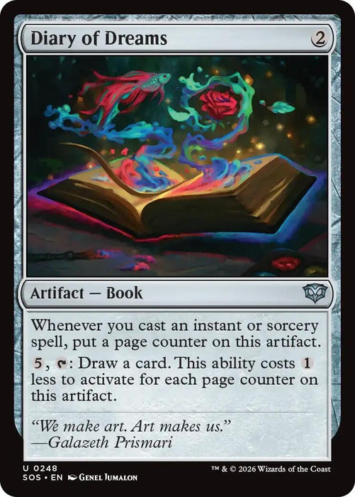 Image for Diary of Dreams (248) [Secrets of Strixhaven] - Magic: The Gathering