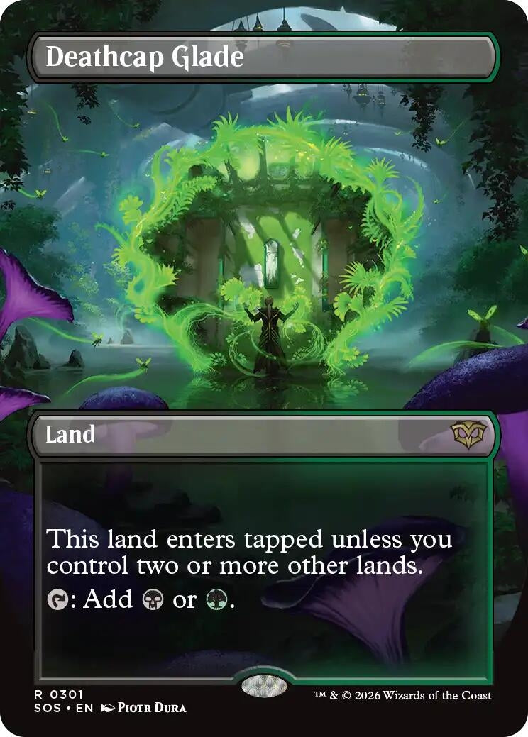 Image for Deathcap Glade (Borderless) (301) [Secrets of Strixhaven] - Magic: The Gathering