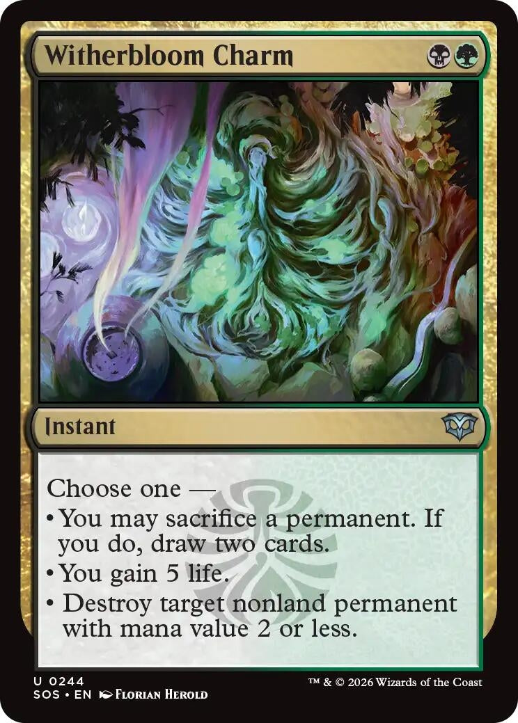 Image for Witherbloom Charm (244) [Secrets of Strixhaven] - Magic: The Gathering