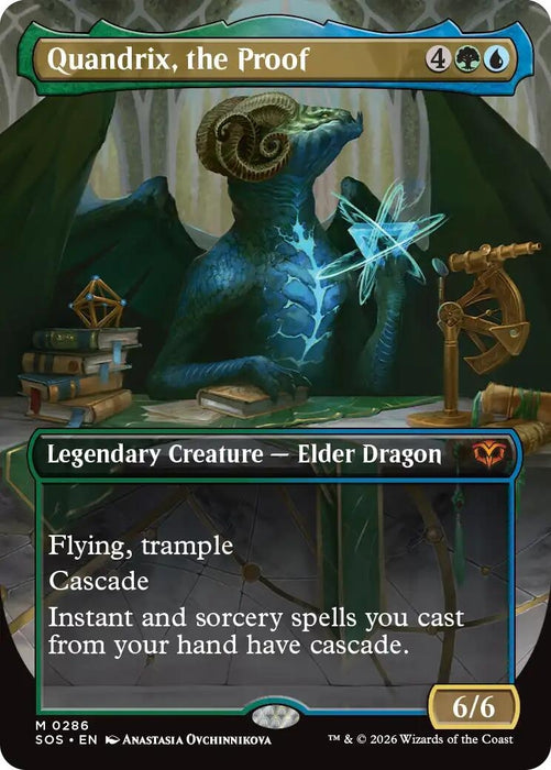 Image for Quandrix, the Proof (Borderless) (286) [Secrets of Strixhaven] - Magic: The Gathering