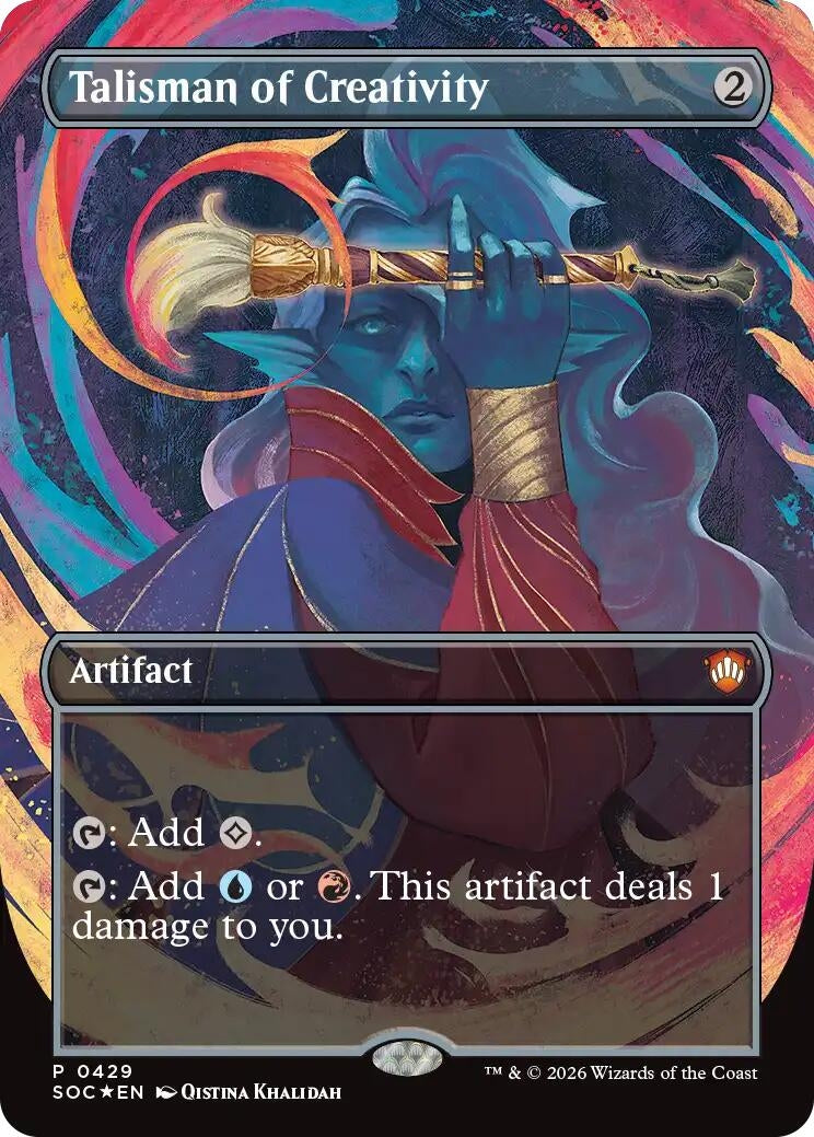 Image for Talisman of Creativity (Borderless) (429) [Secrets of Strixhaven] - Magic: The Gathering