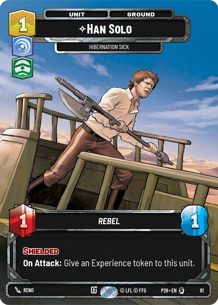 Image for Han Solo - Hibernation Sick (81) (81) [Sector and Regional Promos: Season 1] {SN1} - Star Wars: Unlimited