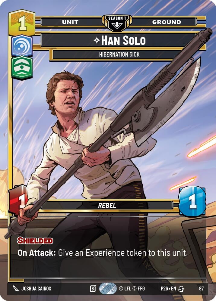 Image for Han Solo - Hibernation Sick (97) (97) [Sector and Regional Promos: Season 1] {SN1} - Star Wars: Unlimited