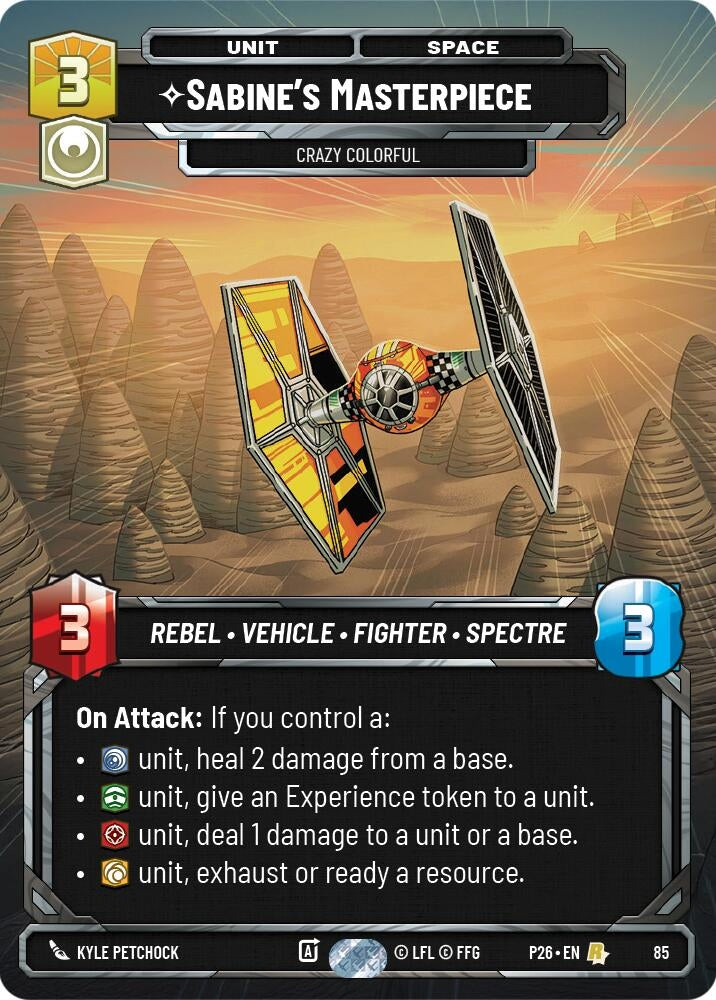 Image for Sabine's Masterpiece - Crazy Colorful (85) (85) [Sector and Regional Promos: Season 1] {SN1} - Star Wars: Unlimited