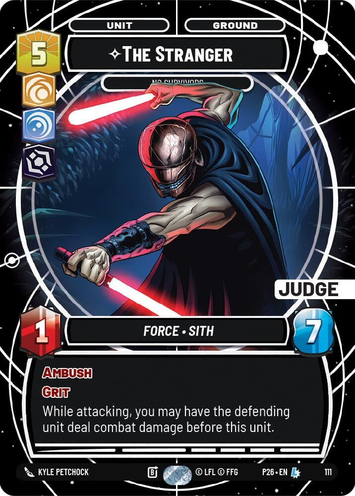 Image for The Stranger - No Survivors (111) [Judge Promos] {JDG} - Star Wars: Unlimited