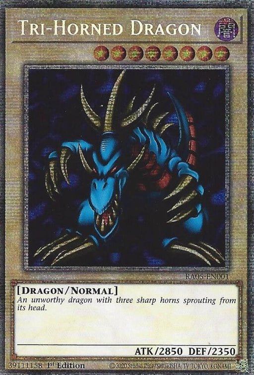 Image for Tri-Horned Dragon (RA05-EN001) [Rarity Collection 5] - YuGiOh