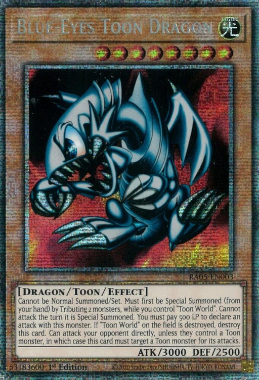 Image for Blue-Eyes Toon Dragon (RA05-EN003) [Rarity Collection 5] - YuGiOh
